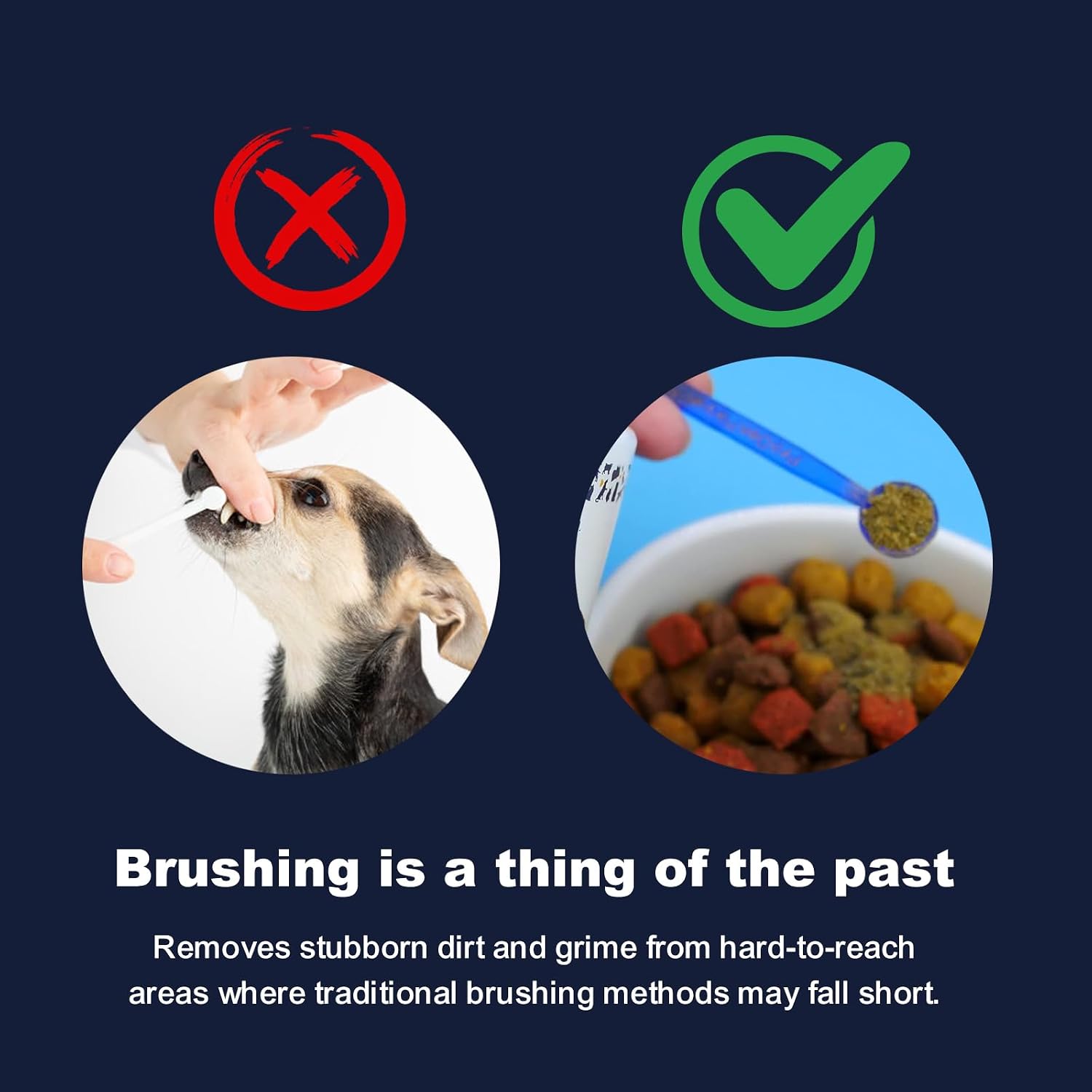 Brushing vs sprinkle comparison